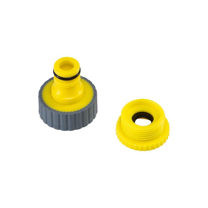  Адаптер на кран быстрого соединения 1/2дюйм - 3/4дюйм с термопластичной резиной Профи ЧЕТЫРЕ СЕЗОНА 62-0212-F фото в каталоге от BTSprom.by