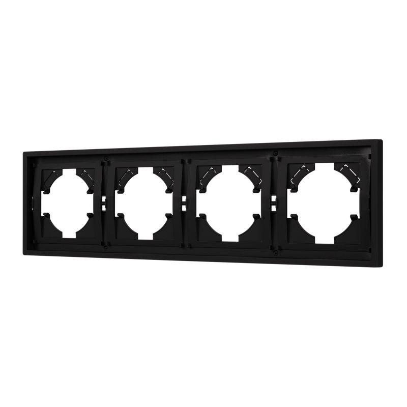 рамка 4-м frm-tendo-sfpl-4-bk пластик. черн. arlight 054654 от BTSprom.by