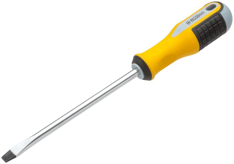  Отвертка "Старт" CrV сталь прорезиненная ручка 8х150мм SL FIT 55189 фото в каталоге от BTSprom.by