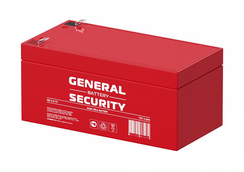 аккумулятор 12в 3.2а.ч general security gs3.2-12 от BTSprom.by