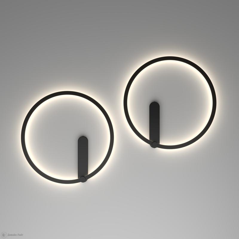  Бра ROUND 24Вт 3000/4000/6500К IP20 со светодиодом алюм. черн. DENKIRS 772625 фото в каталоге от BTSprom.by