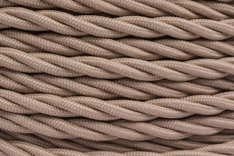 провод ретро 2х0.75 матов. капучино (уп.50м) bironi b1-422-716-50 от BTSprom.by