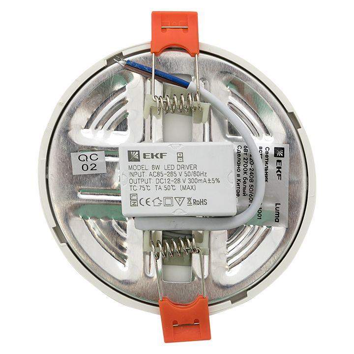 Светильник светодиодный ДВО 1001 6Вт 2700К IP20 встраив. Basic EKF DLL-1001-6-2700 фото в каталоге от BTSprom.by  Светильник светодиодный ДВО 1001 6Вт 2700К IP20 встраив. Basic EKF DLL-1001-6-2700 фото в каталоге от BTSprom.by