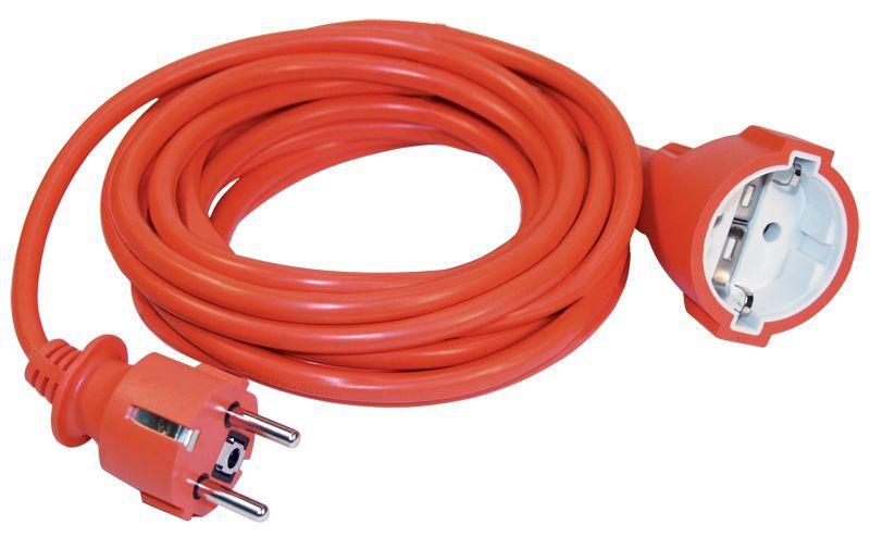удлинитель-шнур 1х20м с заземл. 10а ip44 уш-01рв 2p+pe 3х1 вилка + розетка оранж. iek wup10-20-k09-n от BTSprom.by