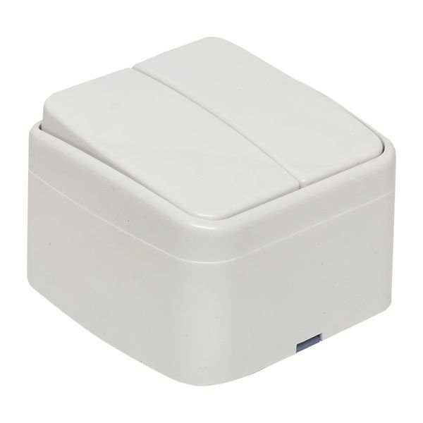  Выключатель 2-кл. ОП Минск 10А IP20 бел. Basic EKF EGV10-023-10 фото в каталоге от BTSprom.by