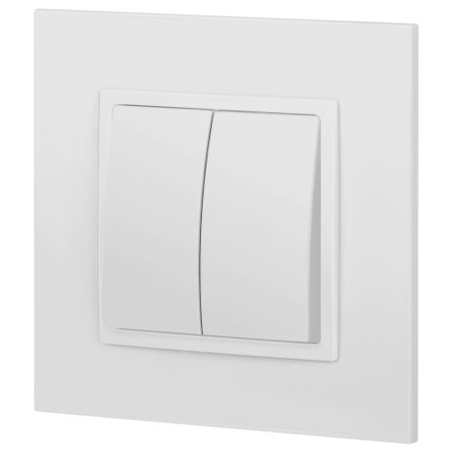  Переключатель 2-кл. Elegance 14-1106-01М 250В 10АХ матов. бел. Эра Б0065791 фото в каталоге от BTSprom.by