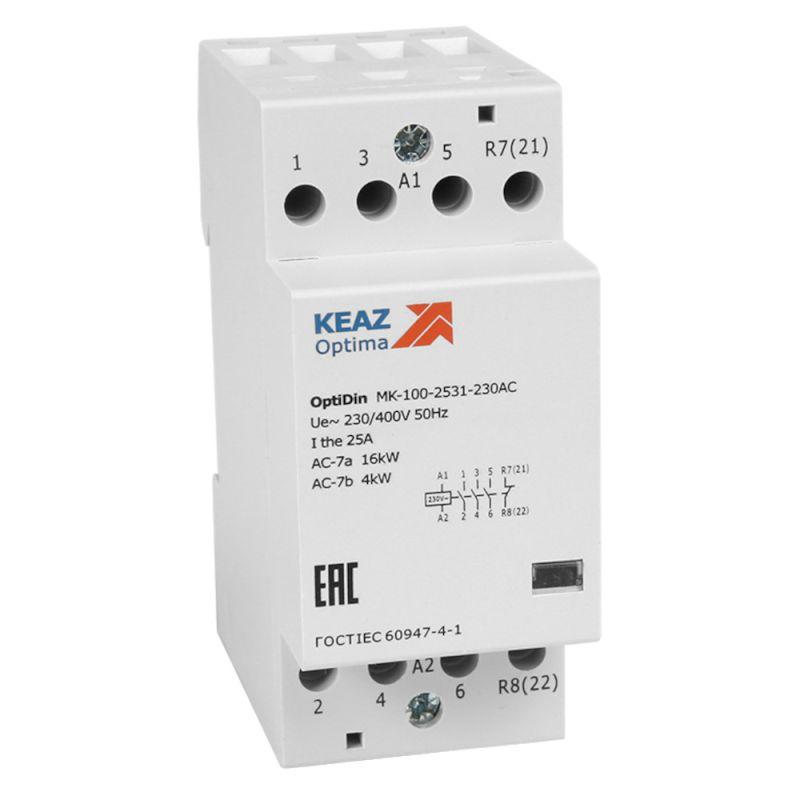 контактор модульный optidin mk-100-2522-230ac кэаз 321155 от BTSprom.by