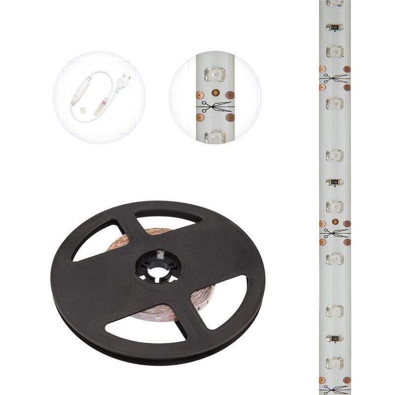  Лента светодиодная SMD3528 син. 4.8Вт/м 60LED/м 12В IP65 (уп.5м) Lamper 141-353 фото в каталоге от BTSprom.by