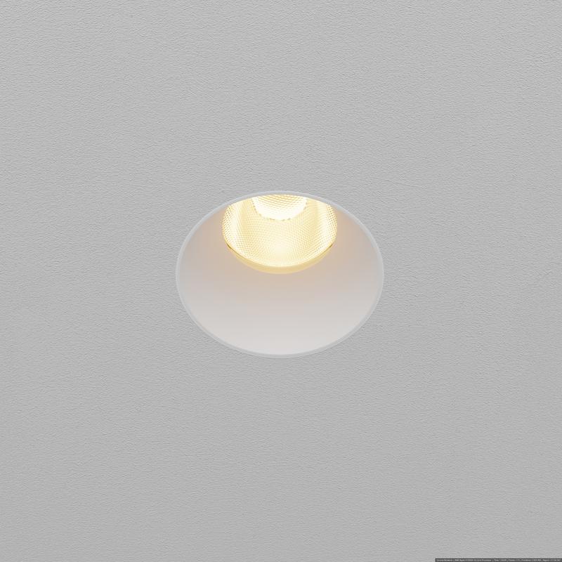  Светильник Dip 10Вт 2700К 50град. встраив. Maytoni DL119-10W-2.7K-TRS-W фото в каталоге от BTSprom.by