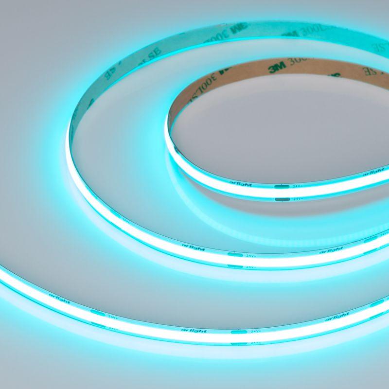 лента светодиодная cob-x480-8mm 24v aquamarine 8вт/м ip20 (уп.5м) arlight 047735 от BTSprom.by