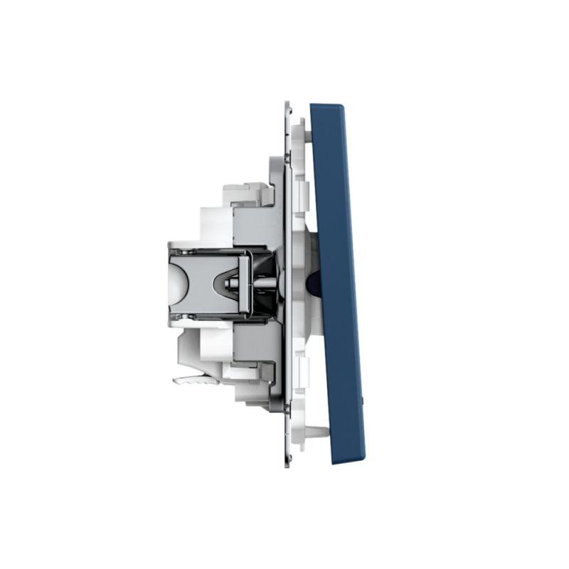  Выключатель 1-кл. ArtGallery 10AX с подсветкой быстрозажим. клем. механизм аквамарин SE GAL001113S фото в каталоге от BTSprom.by