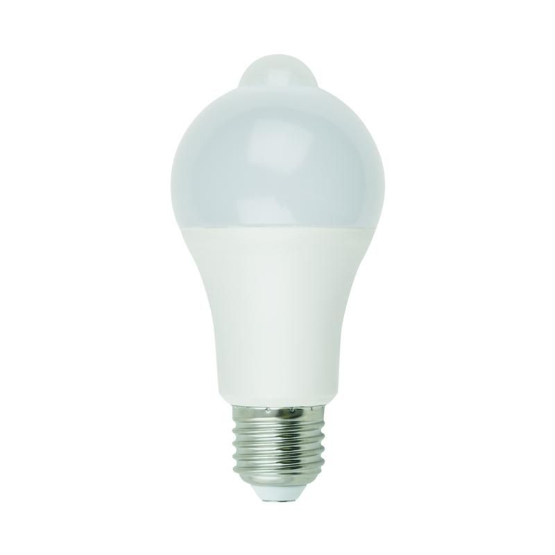 лампа светодиодная led-a60-12w/4000k/e27 /ps+ms pls10wh 12вт матовая 4000к нейтр. бел. e27 с датчиком освещенности и датчиком движения (упак. картон) uniel ul-00005713 от BTSprom.by