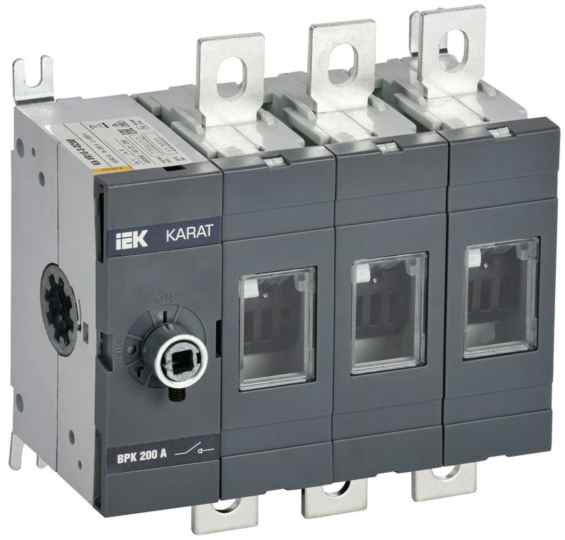 выключатель-разъединитель врк 3п 200а без рукоятки karat iek ka-vr10-3-0200 от BTSprom.by