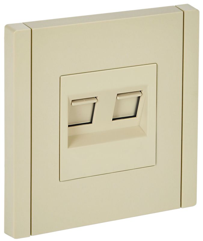 розетка компьютерная 2-м rj45 кат.6 forte&piano fp434 ваниль iek fp-k20-2-k10 от BTSprom.by