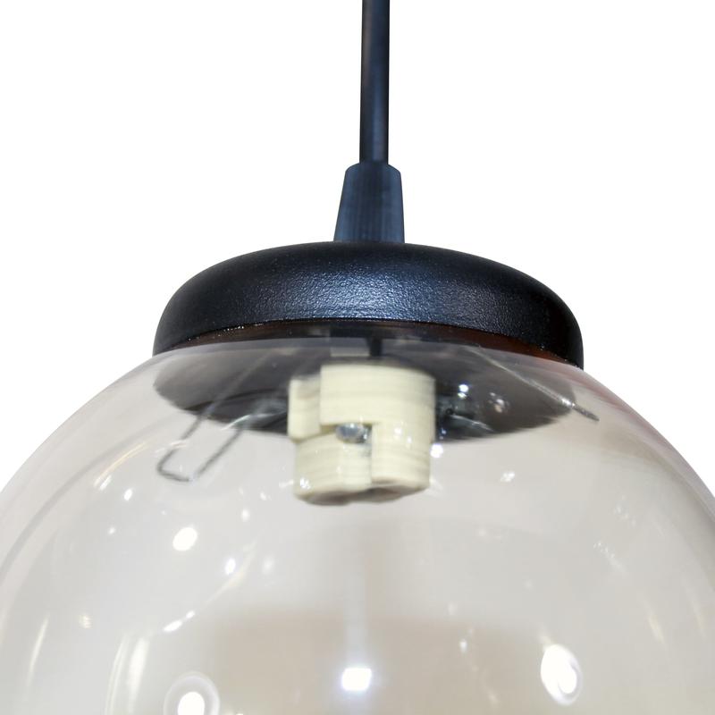  Светильник НСБ 01-7х25-102 "Гроздь" G9 прозр. корич./шнур черн./осн. черн. (инд.упак.) Элетех 1005404103 фото в каталоге от BTSprom.by