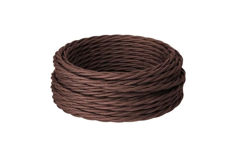 провод ретро 2х2.5 корич. (уп.20м) retroelectro 2254730 от BTSprom.by