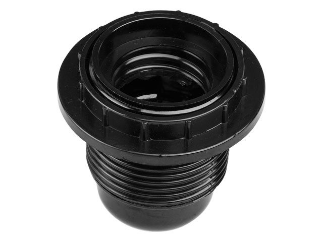 патрон е27 карболитовый с кольцом, черный юпитер (юпитер) jp7700-06 от BTSprom.by