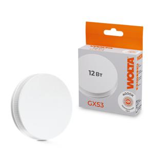 лампа светодиодная 12вт 4000к gx53 wolta 25s75r12gx53 от BTSprom.by