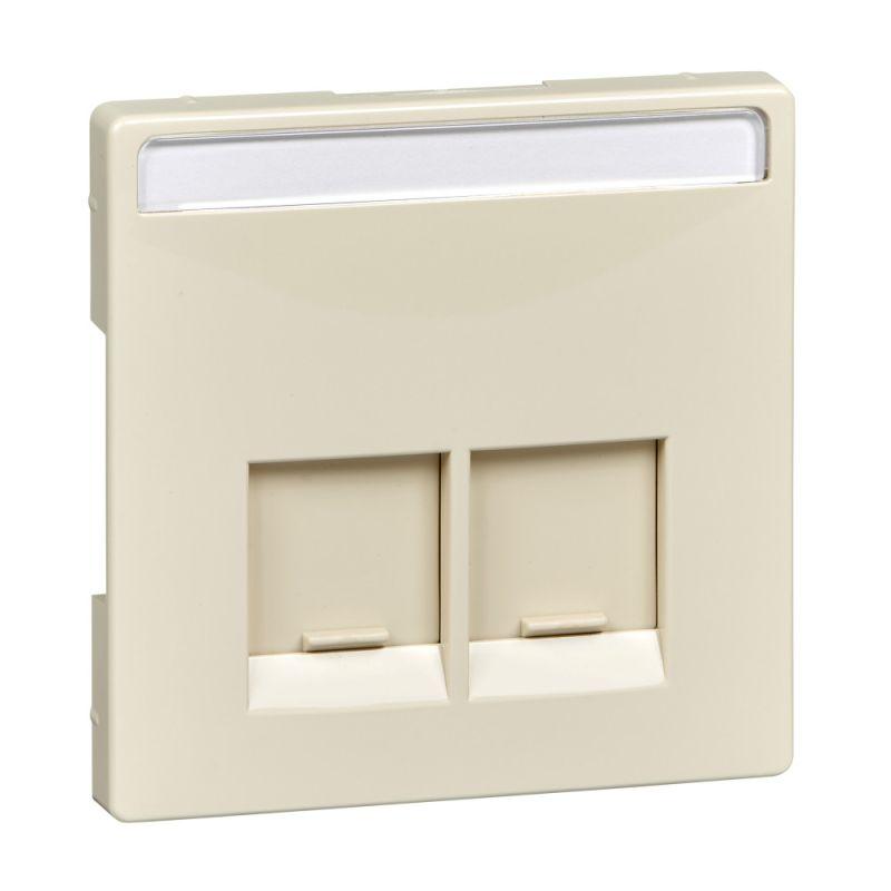  Накладка для механизма тел./комп. роз. 2-пост. Merten беж. SchE MTN466644 фото в каталоге от BTSprom.by