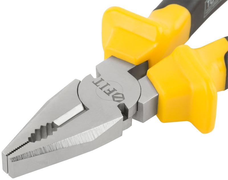  Плоскогубцы комбинированные "Старт" прорезиненные ручки хром-никелевое покрытие 180мм черн.-желт. 49955 фото в каталоге от BTSprom.by