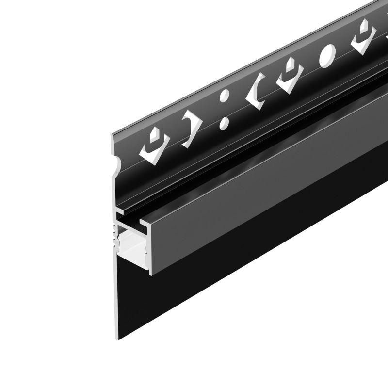 профиль arh-plintus-fantom-2000 black l2000 алюм. arlight 038550 от BTSprom.by
