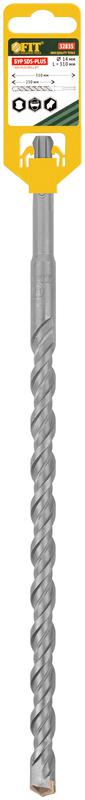  Бур по бетону SDS PLUS профи W-образная вставка двойная спираль 14х310мм FIT 32835 фото в каталоге от BTSprom.by