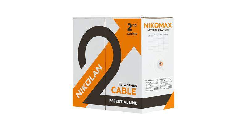 кабель витая пара f/utp кат.5e 4х2х24awg solid lszh оранж. (уп.305м) nikolan nkl 2200c-or от BTSprom.by
