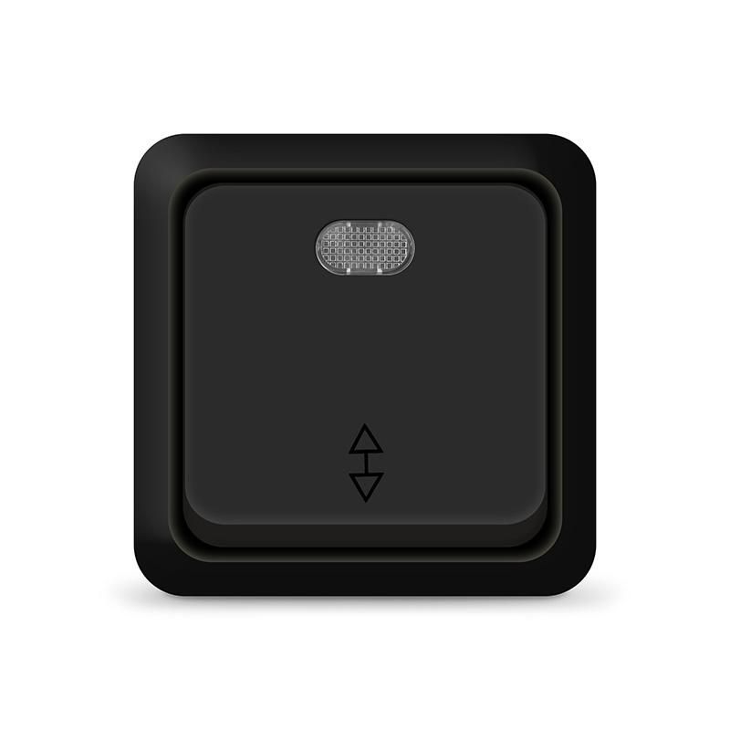 переключатель проходной 1-кл. оп олимп 10а ip20 с подсветкой черн. universal 2211 от BTSprom.by