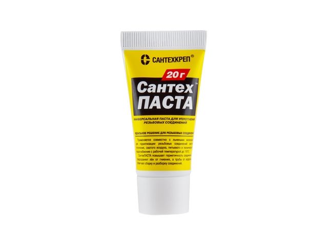 паста уплотнительная универсальная "сантехпаста" 20 гр. (в тубе) (для уплотнения разьемных резьбовых соединений) (сантехкреп) pu20t от BTSprom.by