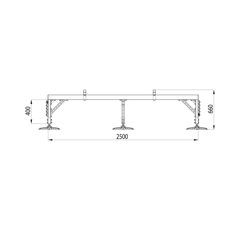  Конструкция опорная для установки оборудования TECHNORAPTOR FOOT 2500х3000 тип 3 HD КМ TR0257 фото в каталоге от BTSprom.by