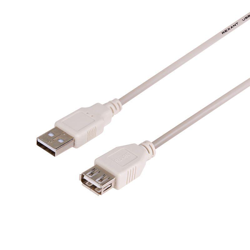 шнур usb 2.0 (usb а-usb a) 1.8м сер. rexant 18-1114 от BTSprom.by