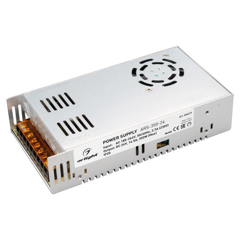 блок питания ars-350-24 24в 14.5а 350вт ip20 сетка 2 года arlight 026677 от BTSprom.by