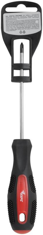  Отвертка "Мастер" 4х100мм РН1 CrV сталь прорезиненная ручка КУРС 53772 фото в каталоге от BTSprom.by