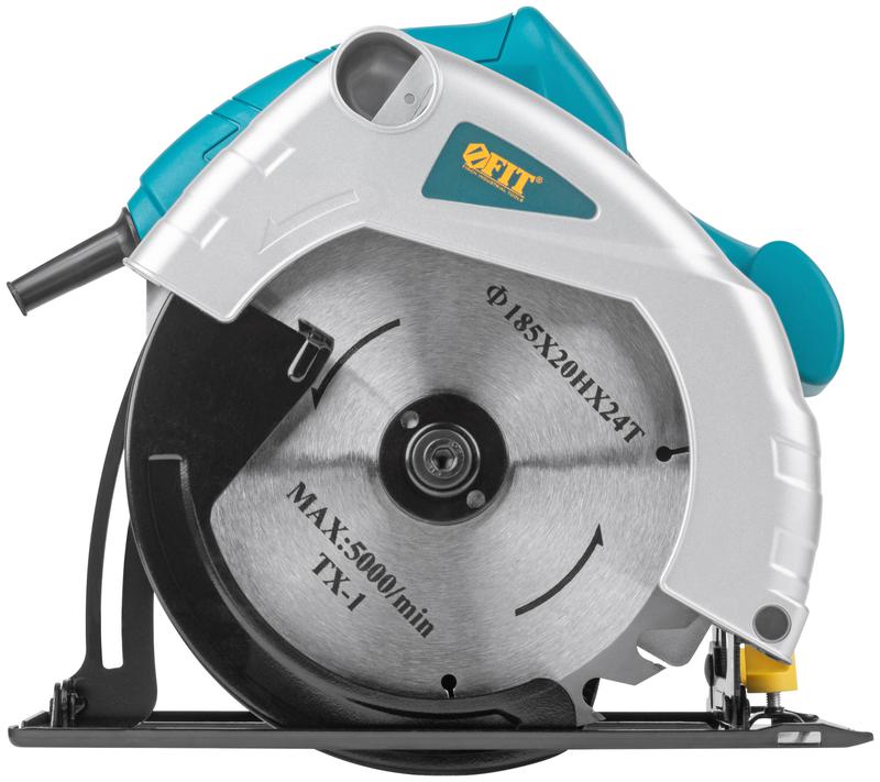  Пила дисковая 1200Вт 4500об/мин 185/20мм железная опора FIT 80403 фото в каталоге от BTSprom.by
