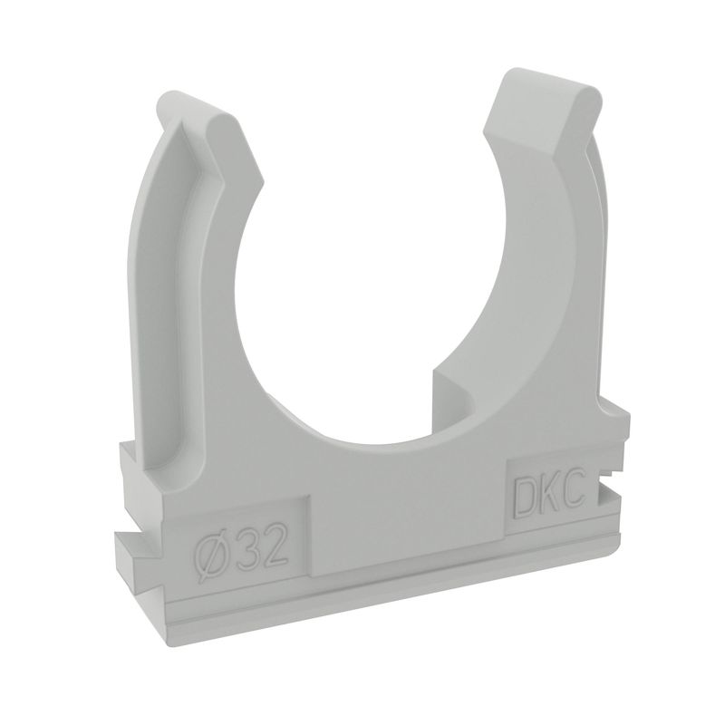  Держатель для труб (клипса) d32мм с защелкой (розн. уп.4шт) DKC 51032R фото в каталоге от BTSprom.by