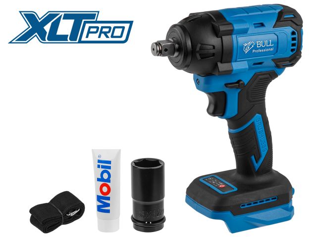 аккум. ударный гайковерт bull sc 1804 в кор. xltpro solo бесщет., 18 в, 400 н*м, 1/2" (вес 2.0 кг) 0329203 от BTSprom.by