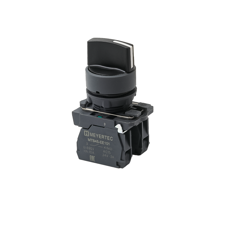 переключатель на 3 положения с фиксацией короткая ручка 2no ip65 пластик mtb5-ad33 овен 137254 от BTSprom.by