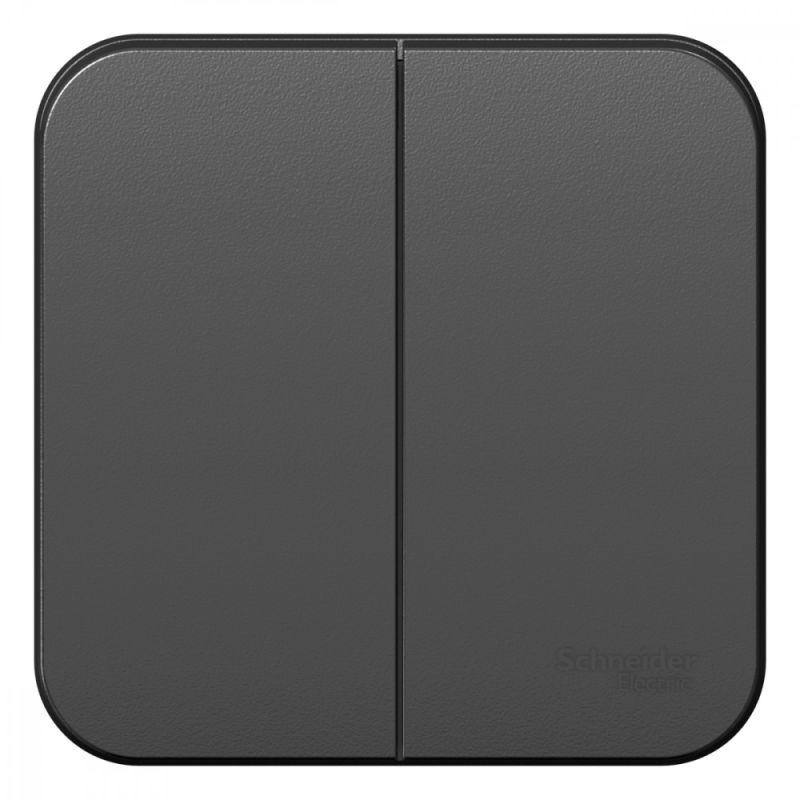 выключатель 2-кл. оп blanca 10а ip20 (сх. 5) 250в антрацит se blnva105006 от BTSprom.by