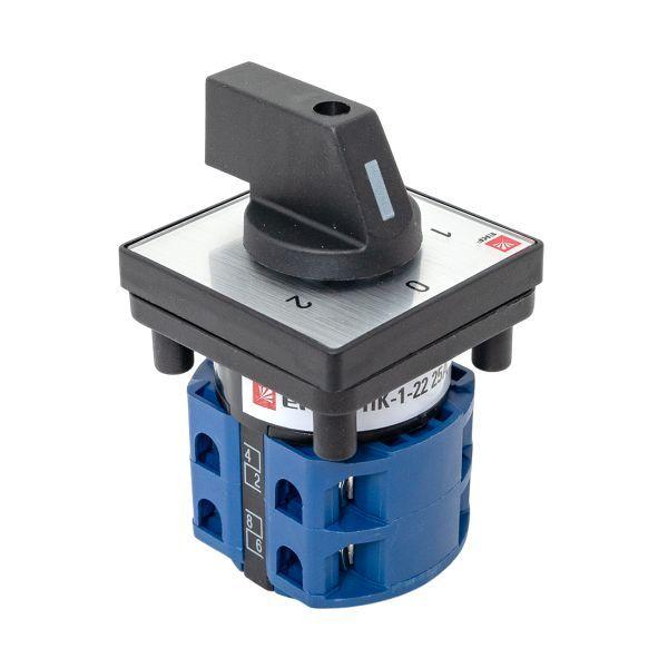  Переключатель кулачковый ПК-1-22 2П 25А "1-0-2" EKF pk-1-22-25 фото в каталоге от BTSprom.by