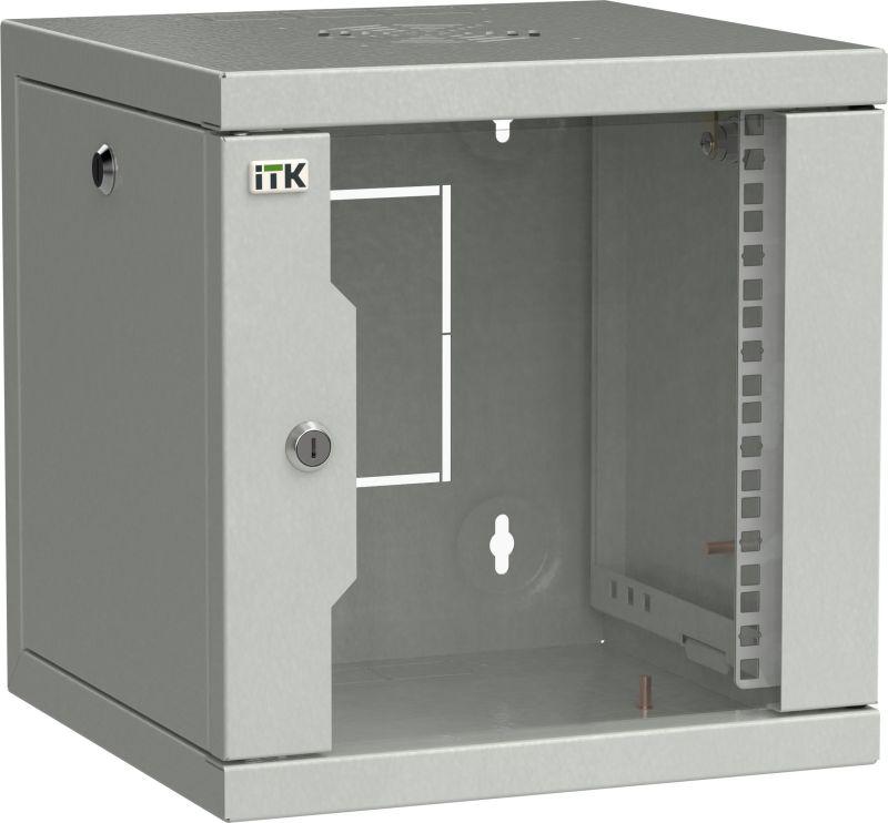 шкаф сетевой linea ws 10дюйм 9u 320х310мм дверь стекл. сер. itk lws3-09u33-gf от BTSprom.by