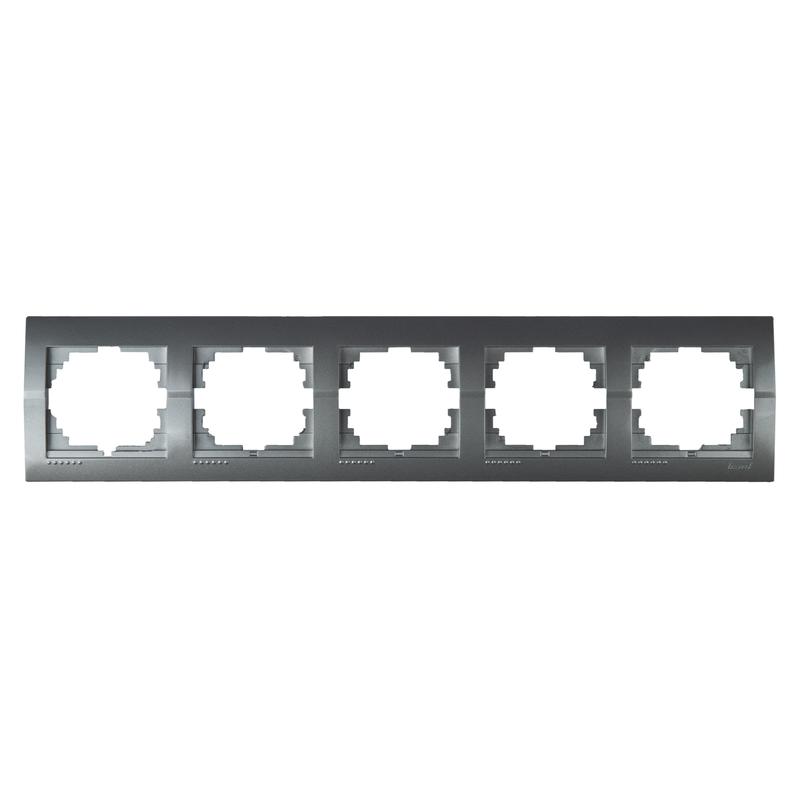 рамка 5-м deriy горизонт. серебр. метал. lezard 702-2800-150 от BTSprom.by