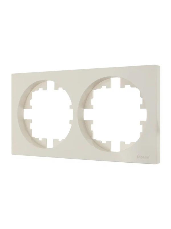  Рамка 2-м OSEN горизонт. квадрат сл. кость LEZARD 743-9000-147 фото в каталоге от BTSprom.by