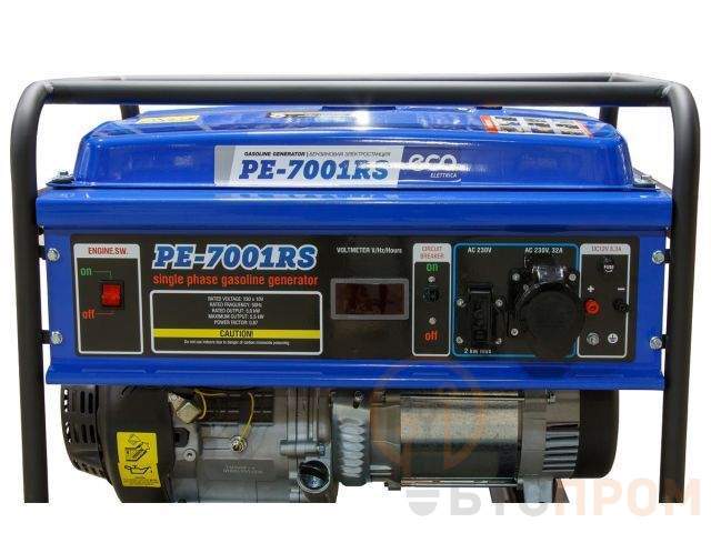  Электростанция (генератор бензиновый) ECO PE-7001RS (5.5 кВт, 230 В, бак 25.0 л, вес 72.2 кг) фото в каталоге от BTSprom.by