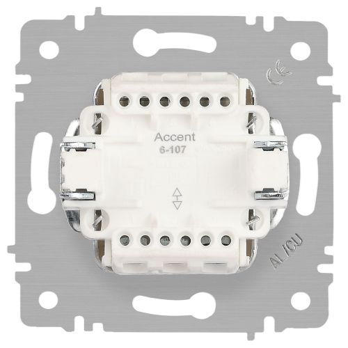  Переключатель 2-кл. СП Accent 6-107-06 10А IP20 250В AL/CU перламутр. Intro Б0063566 фото в каталоге от BTSprom.by