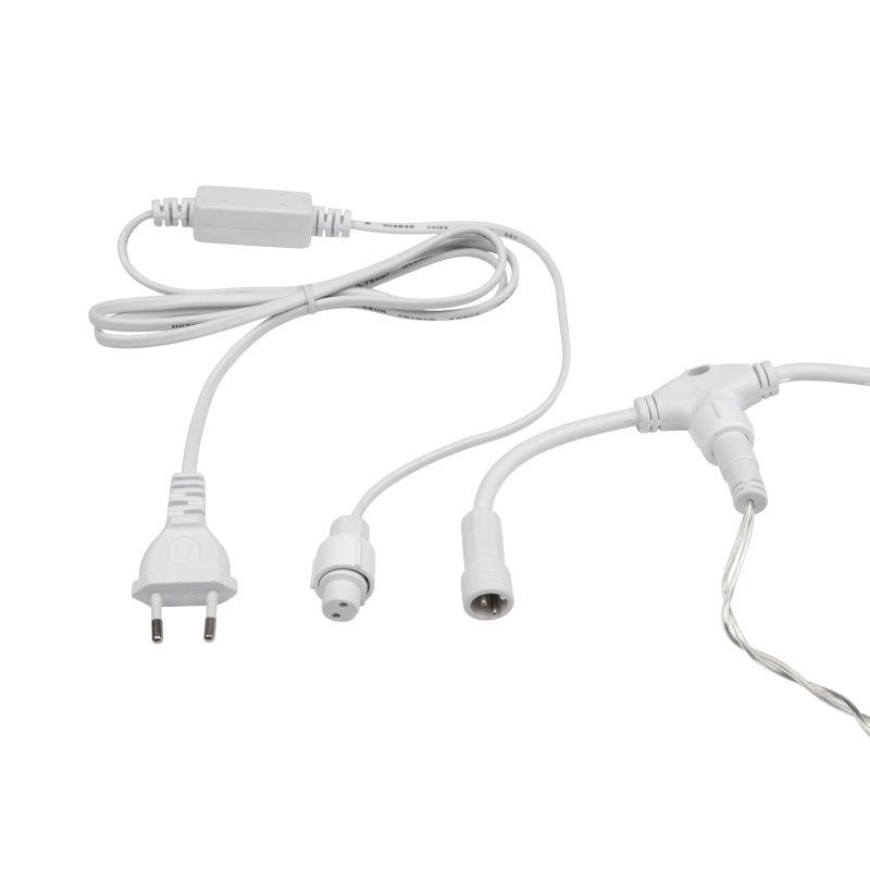  Гирлянда светодиодная "Светодиодный Дождь" 2х1.5м 300LED желт. 23Вт 230В IP65 постоян. свечение провод прозр. Neon-Night 235-301 фото в каталоге от BTSprom.by