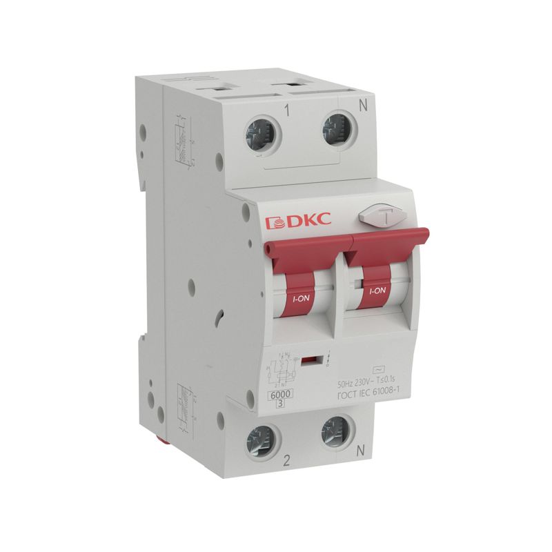 выключатель автоматический дифференциального тока 2п (1p+n) c 16а 10ма тип a 6ка yon макс (yon max) mdr yon mdr63n-1n1c16-a от BTSprom.by