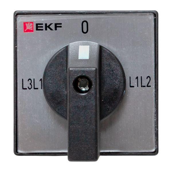  Переключатель кулачковый ПК-1-73 3п 10А для вольтметра (линейное напряжение) IP65 EKF pk-1-73-10-65 фото в каталоге от BTSprom.by