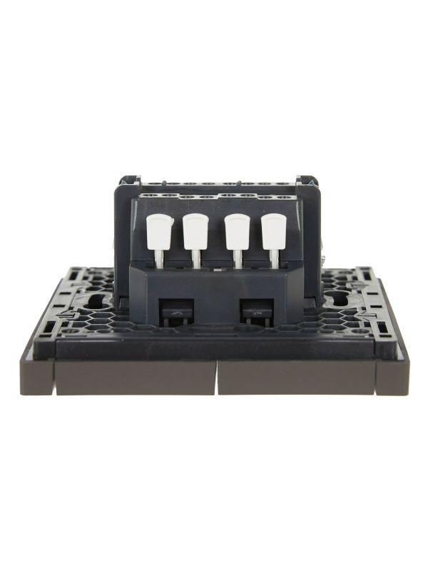  Выключатель проходной 2-кл. СП FORTE&PIANO 10А FP308 с индикацией сер. IEK FP-V22-1-10-1-K03 фото в каталоге от BTSprom.by