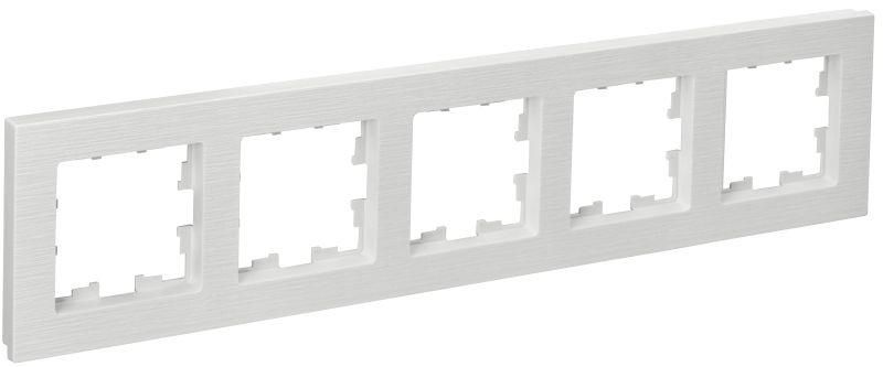 рамка 5-м brite ру-5-бр бел. рифленый iek br-m52-51-k01 от BTSprom.by