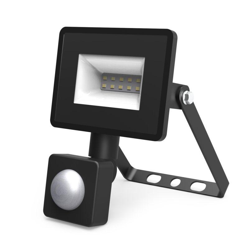  Прожектор светодиодный Elementary 10Вт 6500К IP65 950лм 175-265В ДО с датчиком движения черн. GAUSS 628511310 фото в каталоге от BTSprom.by